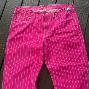 Supreme Hot Pink Pinstripe Jeans
